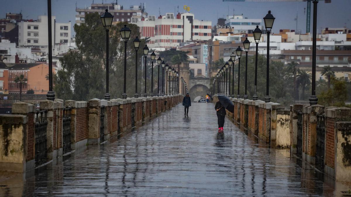 Lluvias en Badajoz