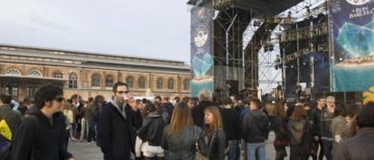 Vista de la explanada de La Nau, en un anterior festival.