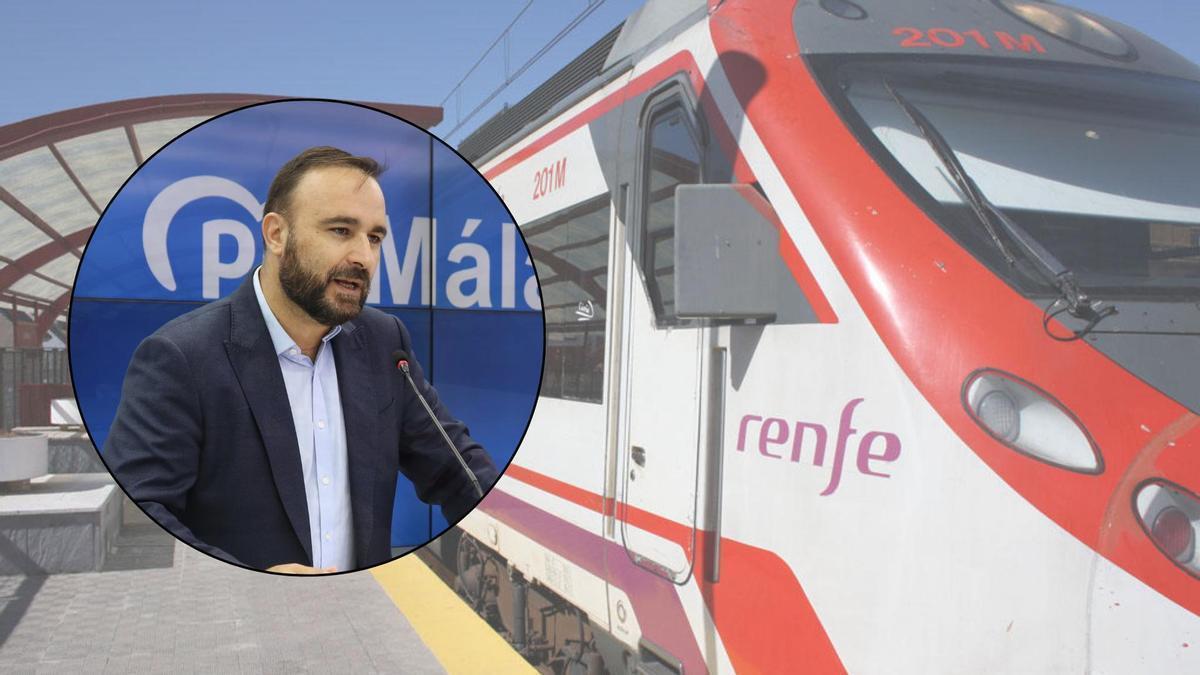 Mario Cortés, diputado nacional del PP de Málaga, critica la demora de la nueva flota de Cercanías hasta 2028