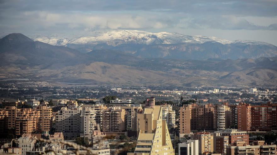 Filomena en Alicante: el anticiclón acaba con las nevadas pero llega el frío intenso