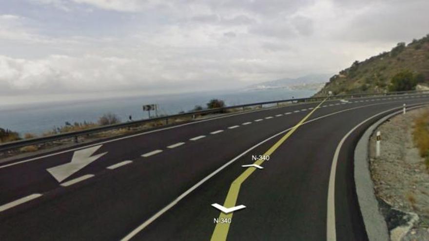 Imagen de la N-340 que ofrece Google Street View.