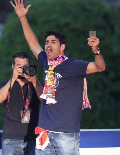 El Atlético celebra el título de Liga en Madrid