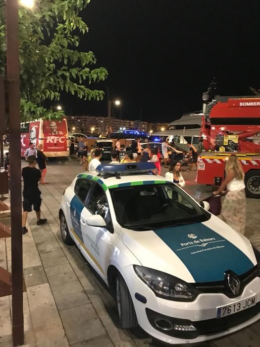 Un hombre fallece en un barco amarrado en el puerto de Ibiza