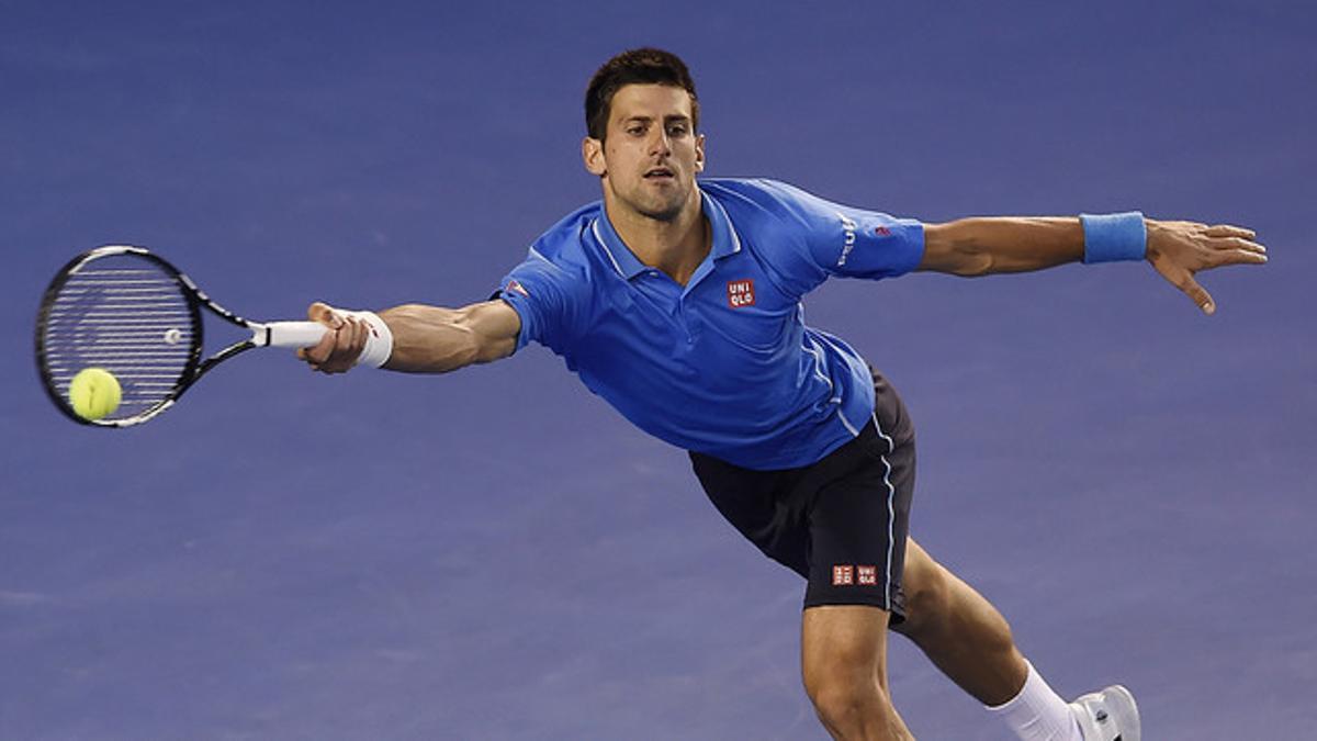 Novak Djokovic, en el partido ante Wawrinka.