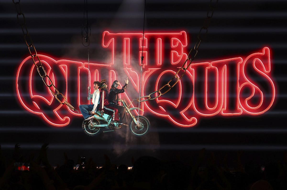 Actuación de The Quinquis en la segunda semifinal del Benidorm Fest.