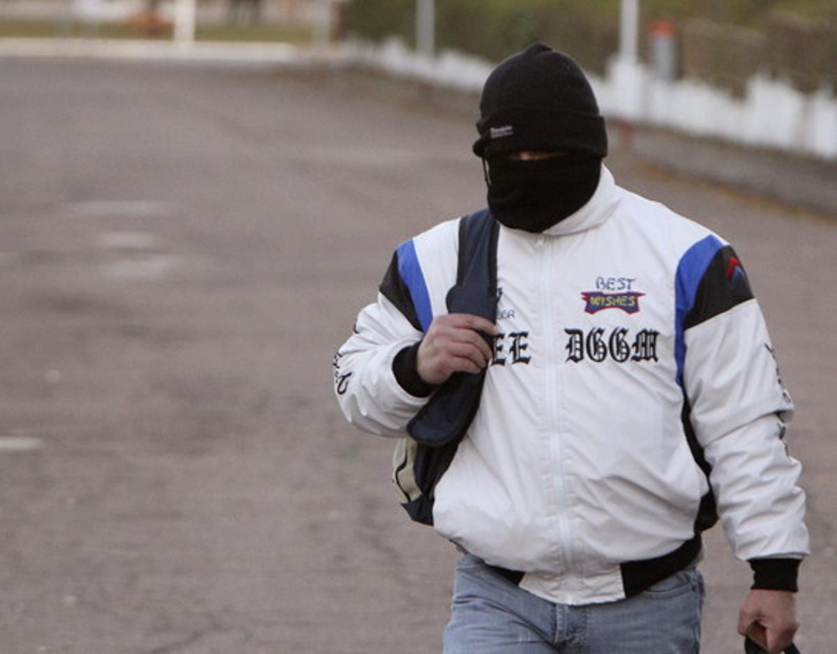 Miguel Ricart, el 29 de novembre, quan va sortir de la presó d’Herrera de la Mancha (Ciudad Real).