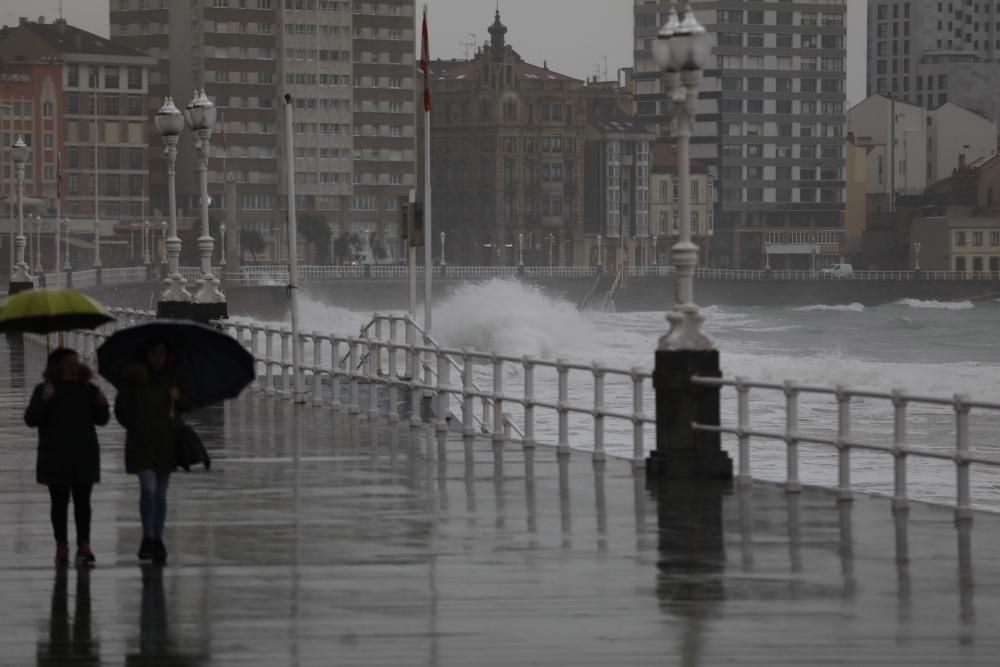 Temporal en Gijón