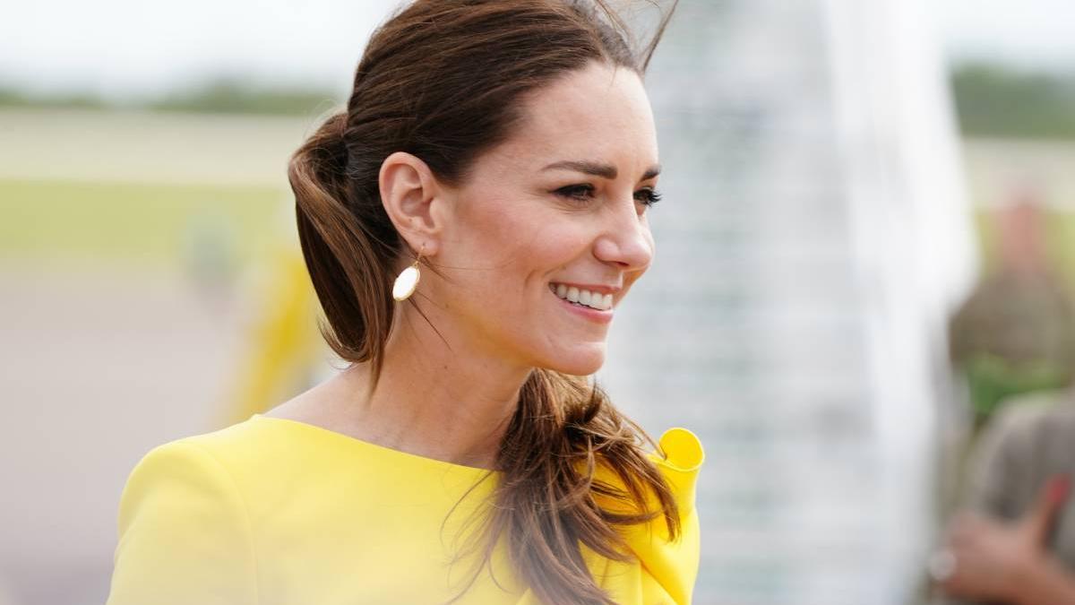 Kate Middleton a su llegada a Jamaica