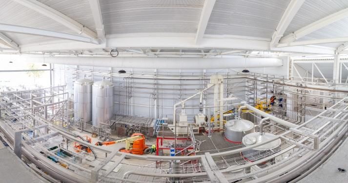 Avanzan las obras de construcción de la nueva fábrica de Cerveza Victoria.