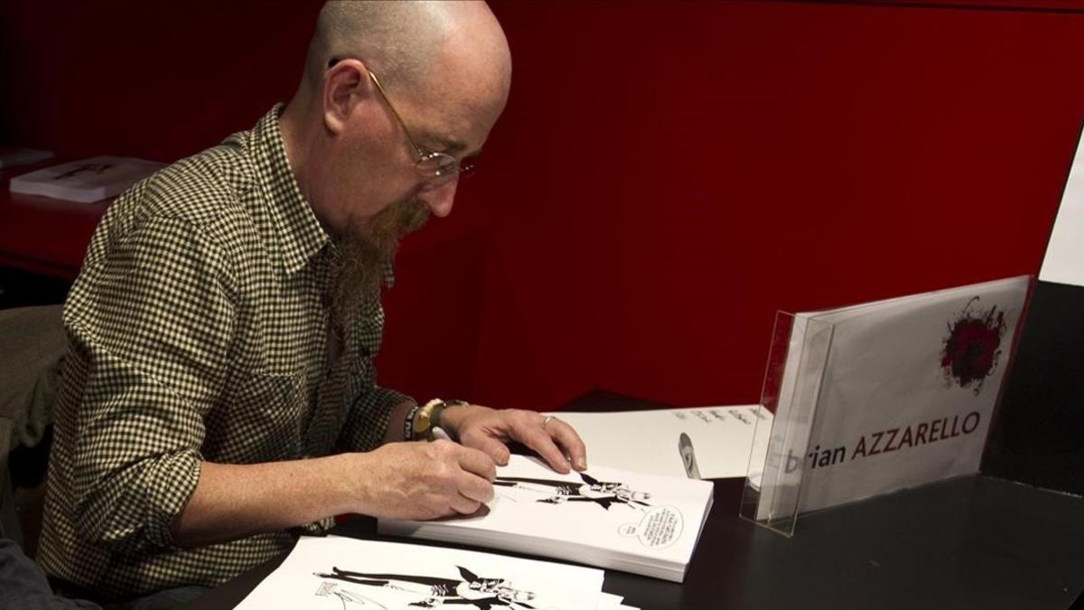 El guionista Brian Azzarello, en el Salón del Cómic del 2011.