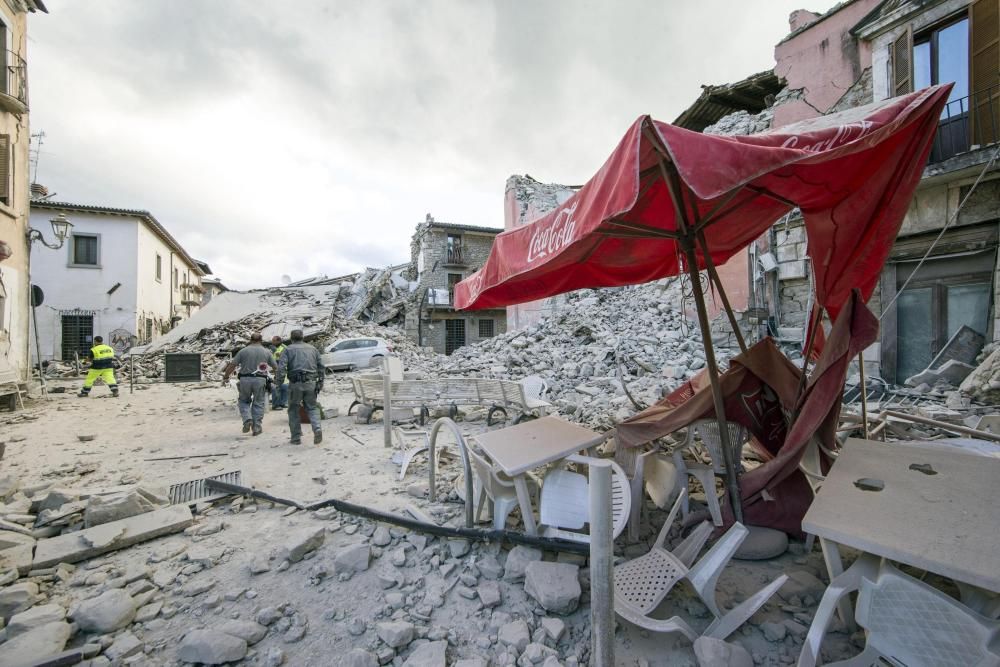 Amatrice, un poble reduït a runa