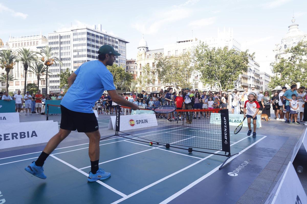 Fiesta del tenis en València por la Copa Davis