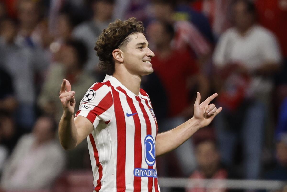 Julián Álvarez está en plena racha goleadora