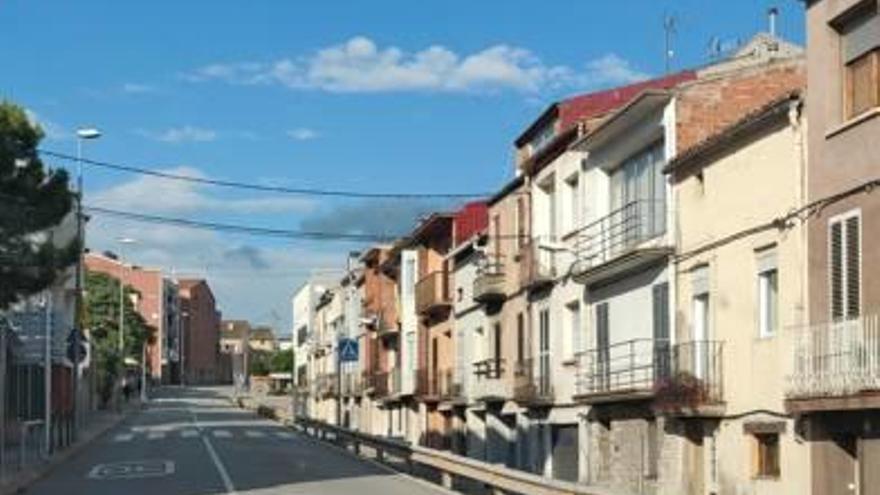 Tram al costat del carrer de la Sort