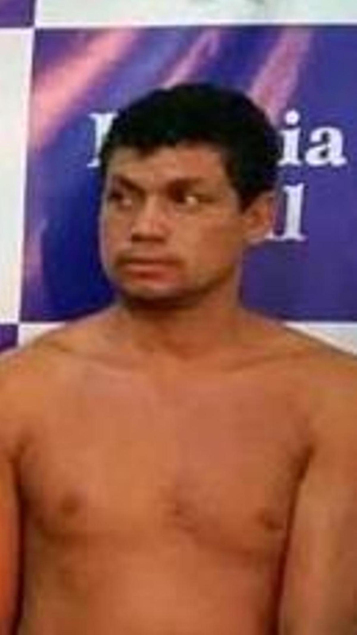 Eliandro Lourenço, tras ser detenido en 2015 por varios atracos a bancos.