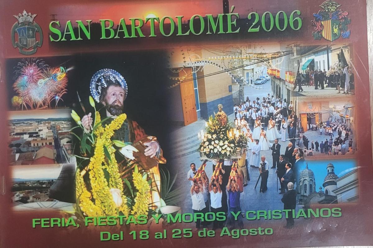 Cartel anunciador de las fiestas de San Bartolomé 2006.