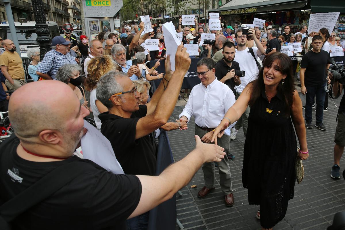 Homenaje a las víctimas del atentado del 17-A, en Barcelona