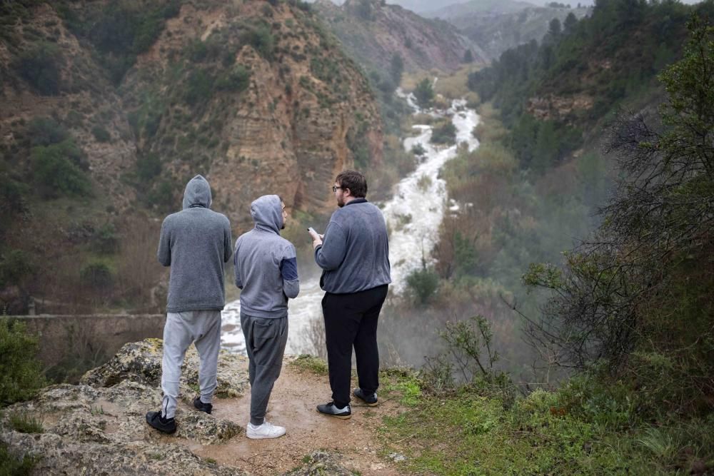 Segundo día del  Temporal Gloria en la Vall d'Albaida, la Costera y la Canal de Navarrés