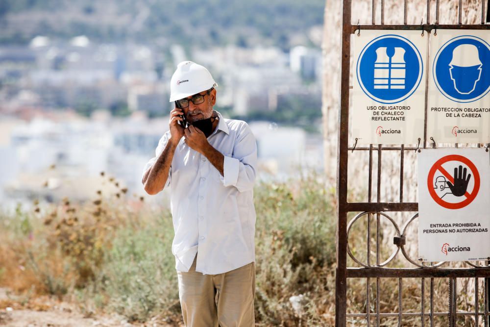 Visita a las obras del Parador de Turismo de Ibiza