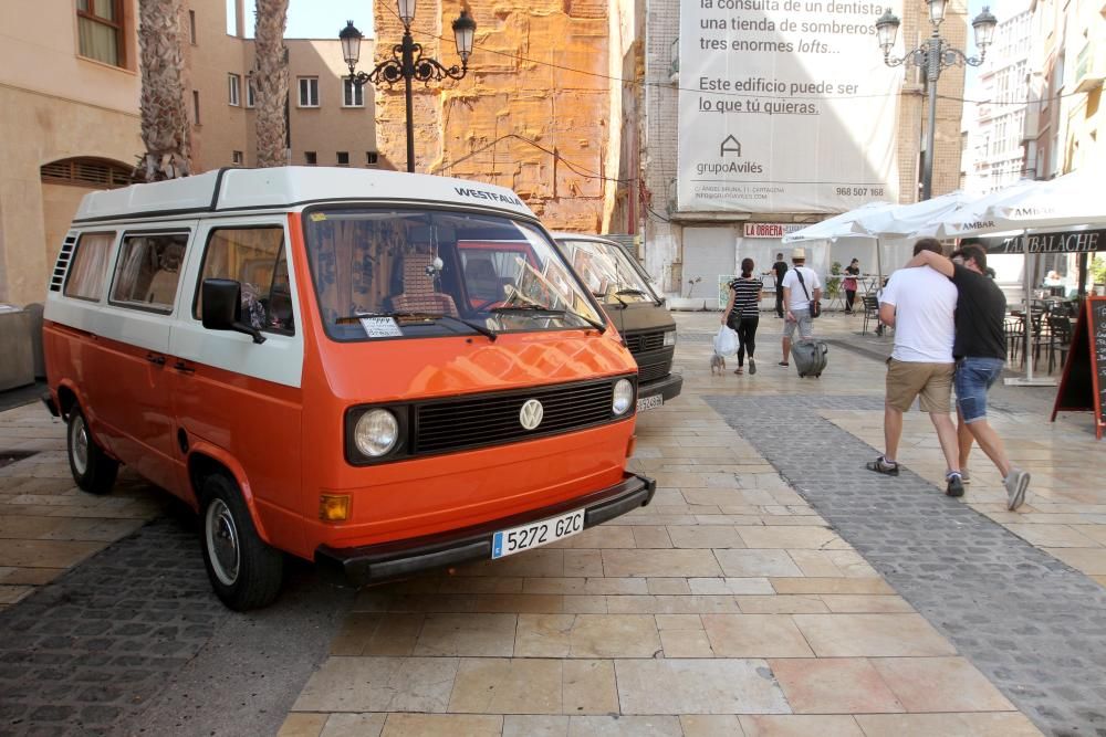 Concentración de coches clásicos de volkswagen en