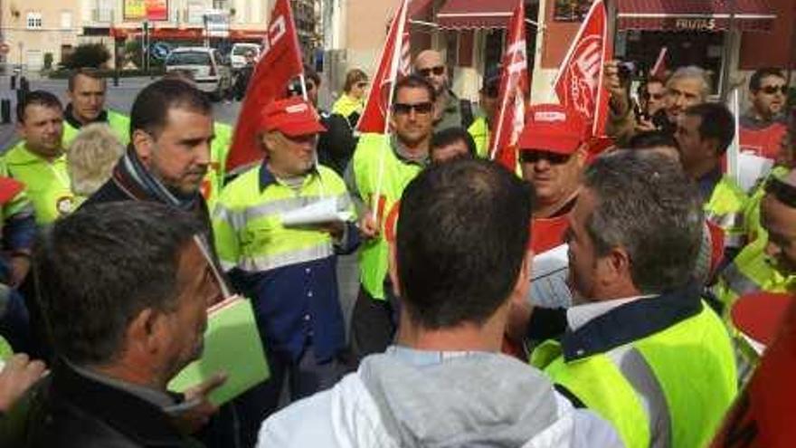 Protesta de los trabajadores el pasado diciembre.