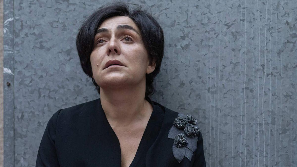 Candela Peña caracterizada como Rosario Porto para la serie de Netflix