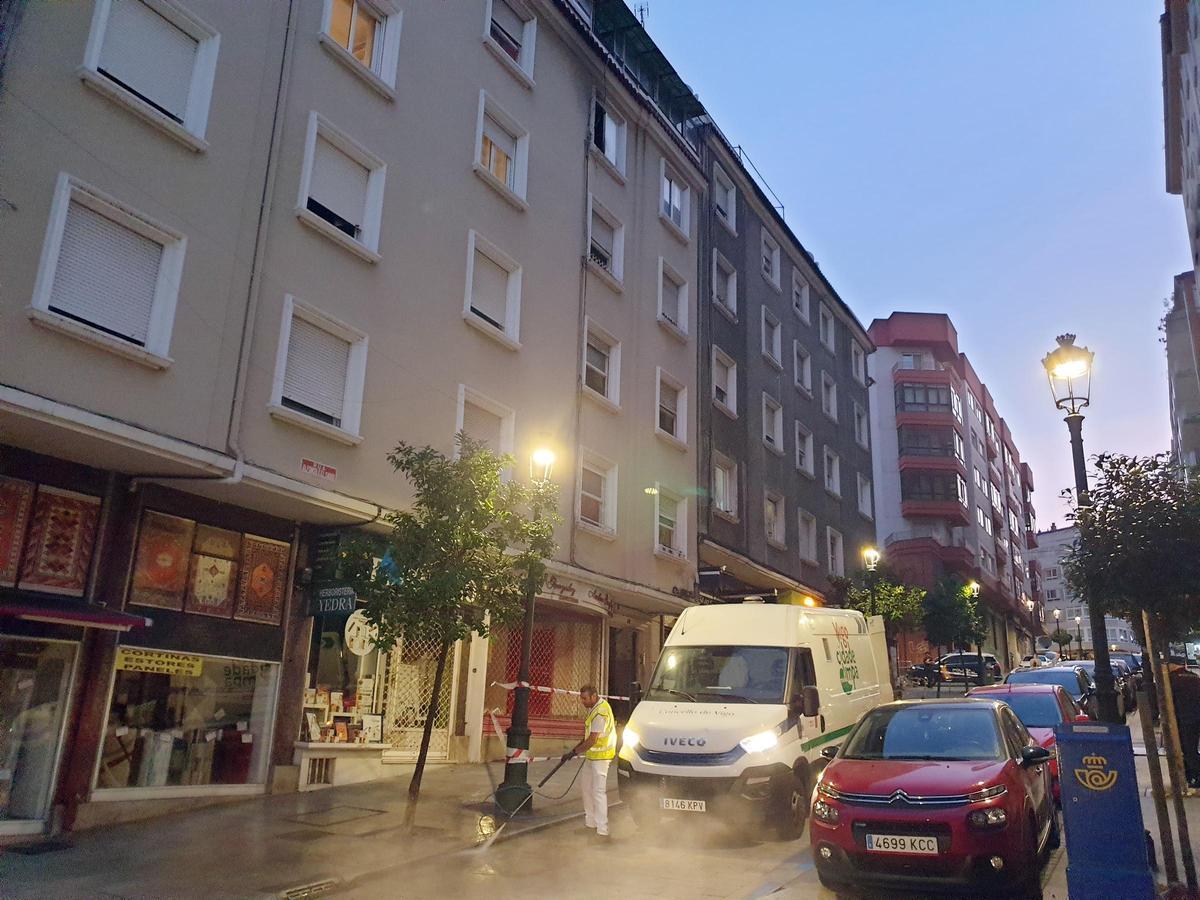 Las imágenes del mortal incendio de la plaza América de Vigo Las imágenes del mortal incendio de la plaza América de Vigo