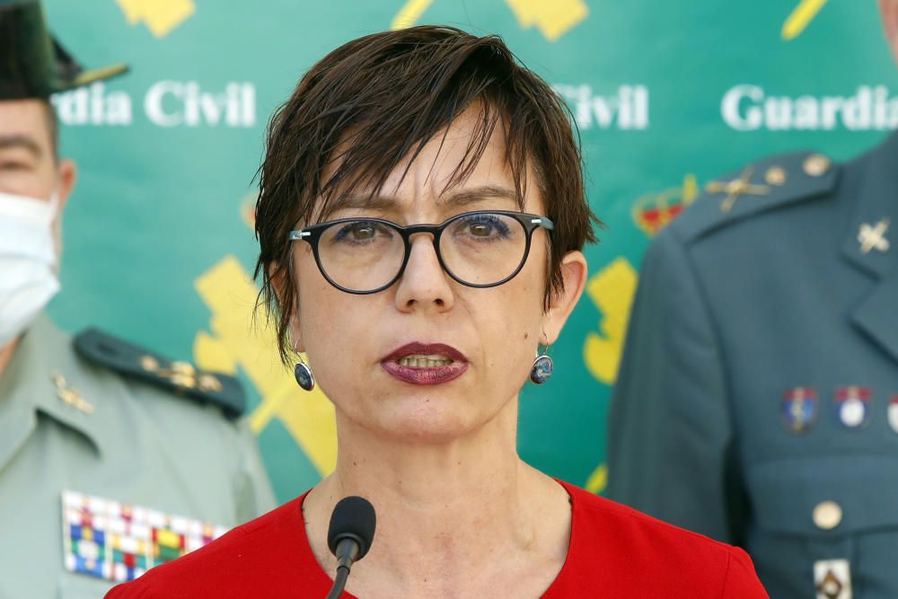 La directora general de la Guardia Civil, María Gámez, informa de la Operación Face MaskSK,