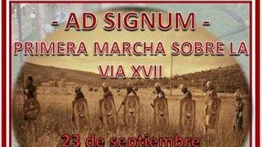 Cartel de la marcha a Petavonium.