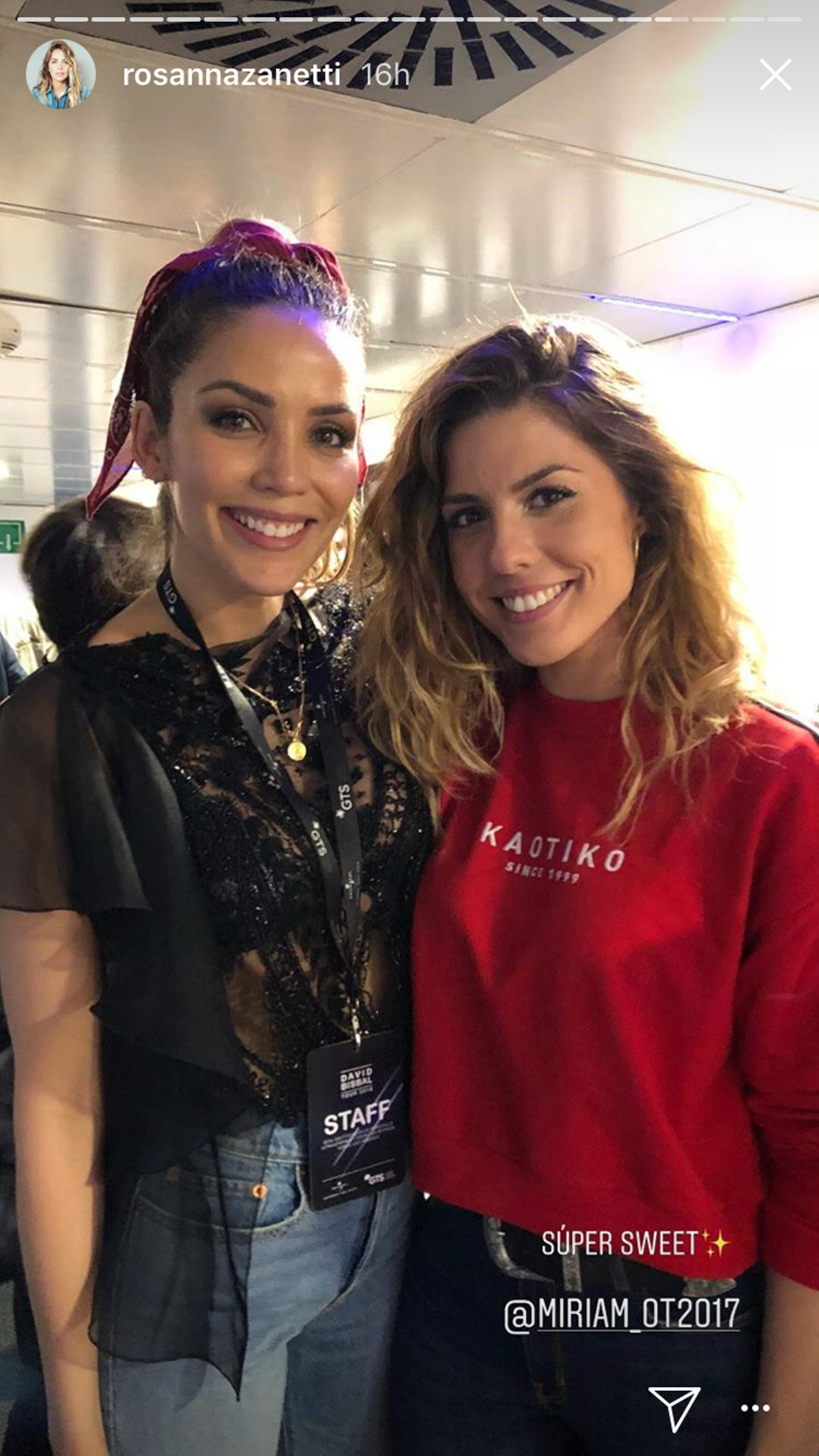 Rosanna Zanetti y Miriam de OT