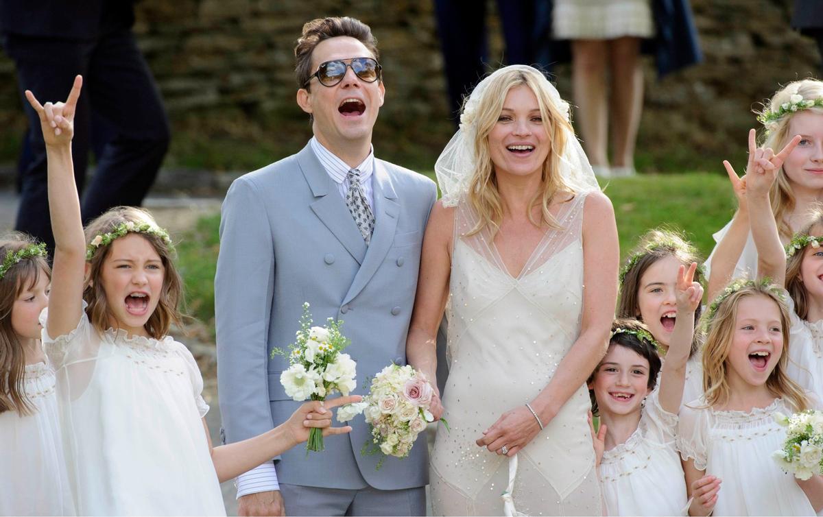 El día de su boda, el 1 de julio de 2011, con Jamie Hince, guitarrista de  The Kills.