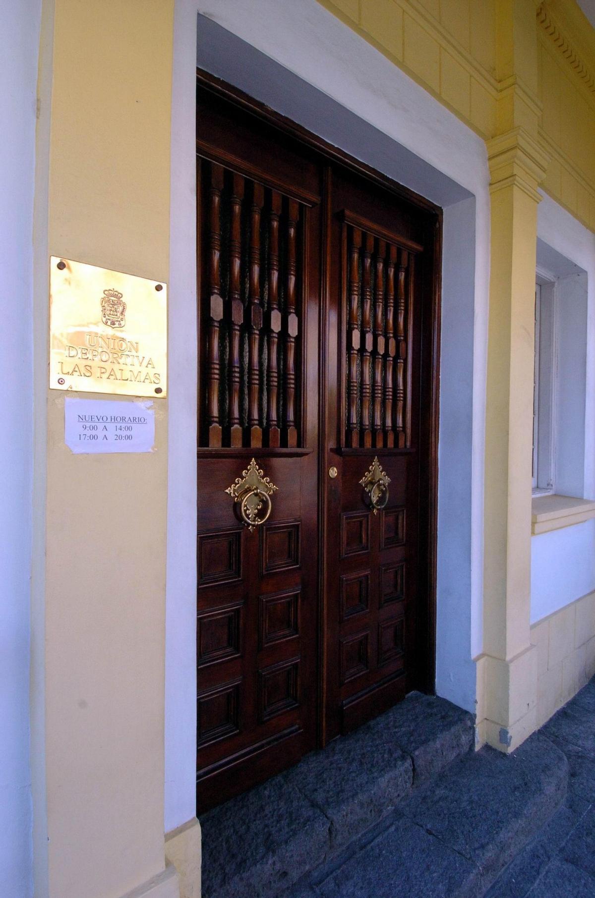 Imagen de la sede de la UD Las Palmas en la calle Pío XII de la capital grancanaria.