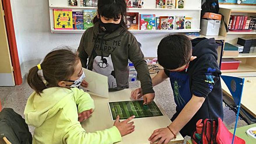 Liga de fútbol-tablas en el CEIP Pintor Sorolla de Elda