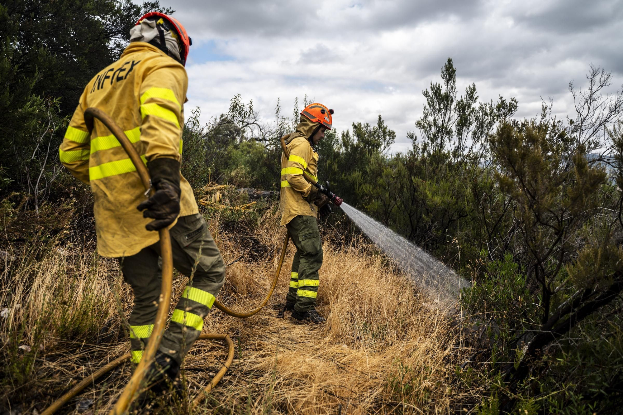 Las imágenes del incendio de este viernes en Cáceres