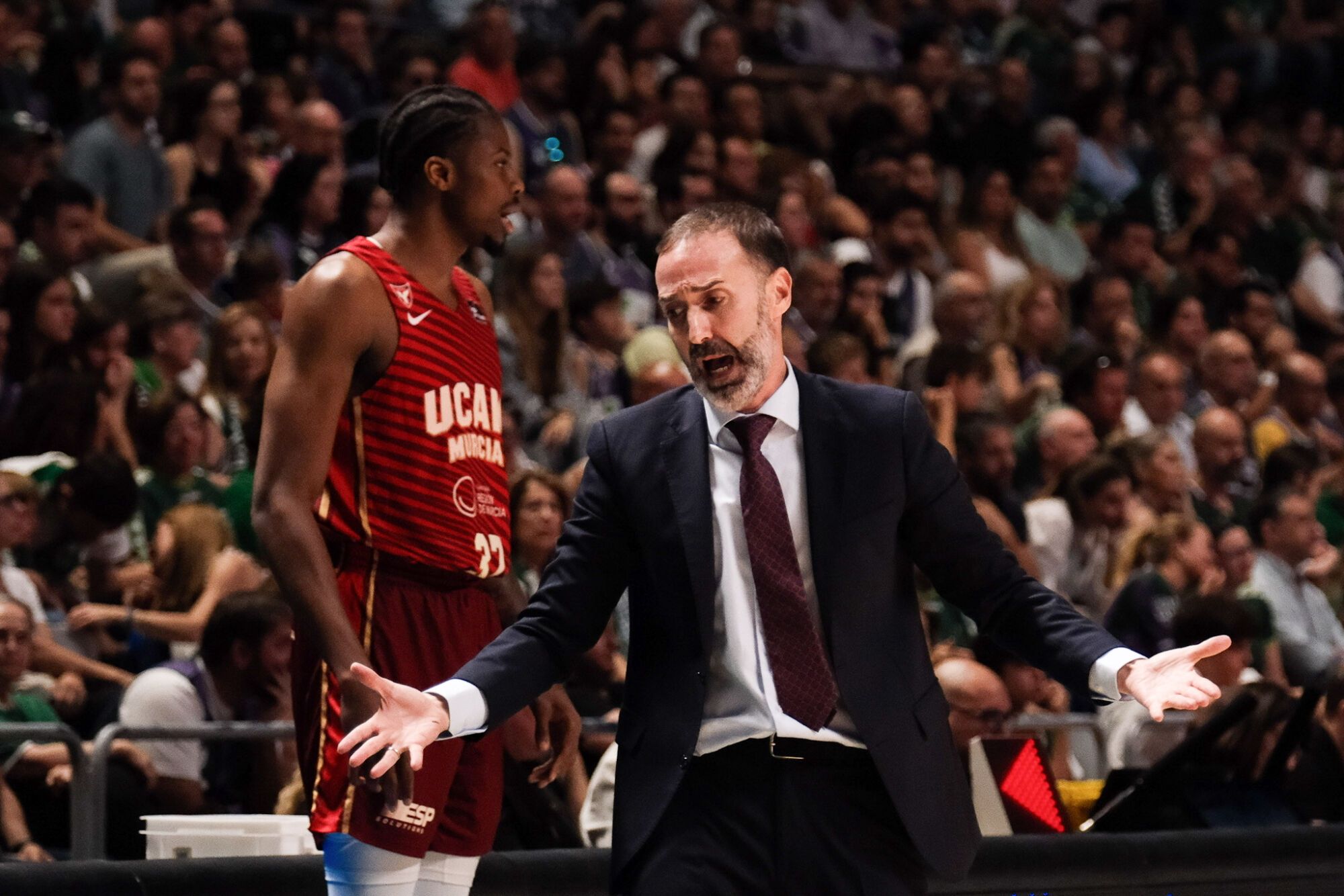 Imágenes del partido del UNICAJA vs UCAM Murcia en el Martín Carpena