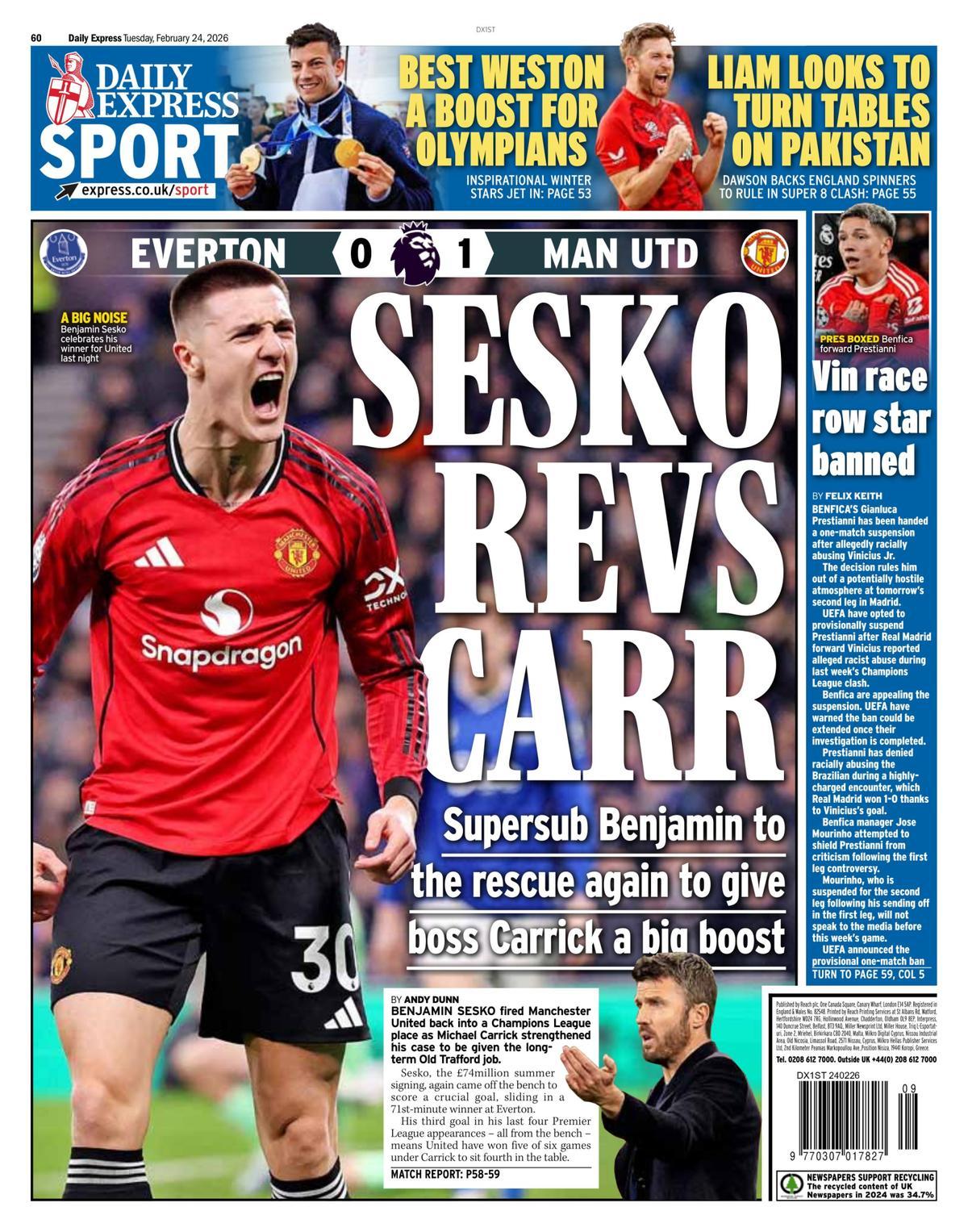 Estas son las portadas de la prensa deportiva de hoy