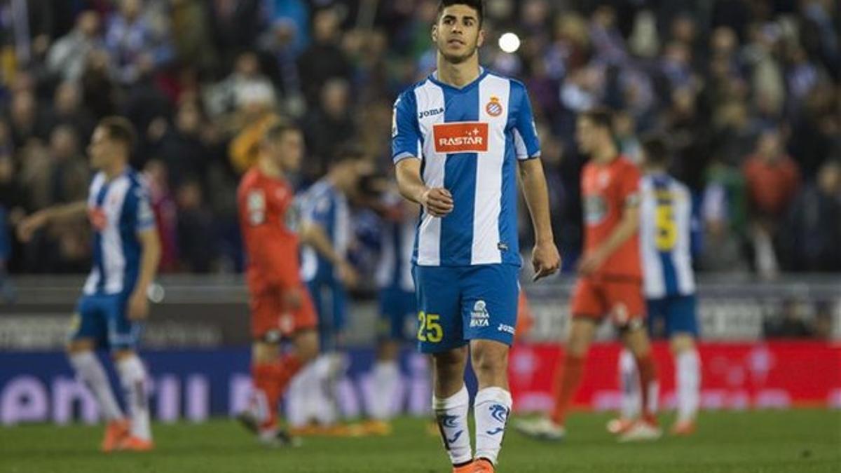 Marco Asensio podría seguir un año más en el Espanyol