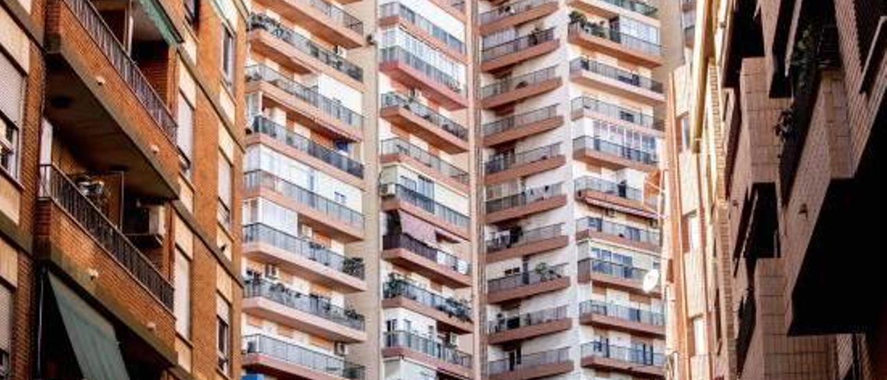 Bloques de viviendas en la ciudad de Alicante.