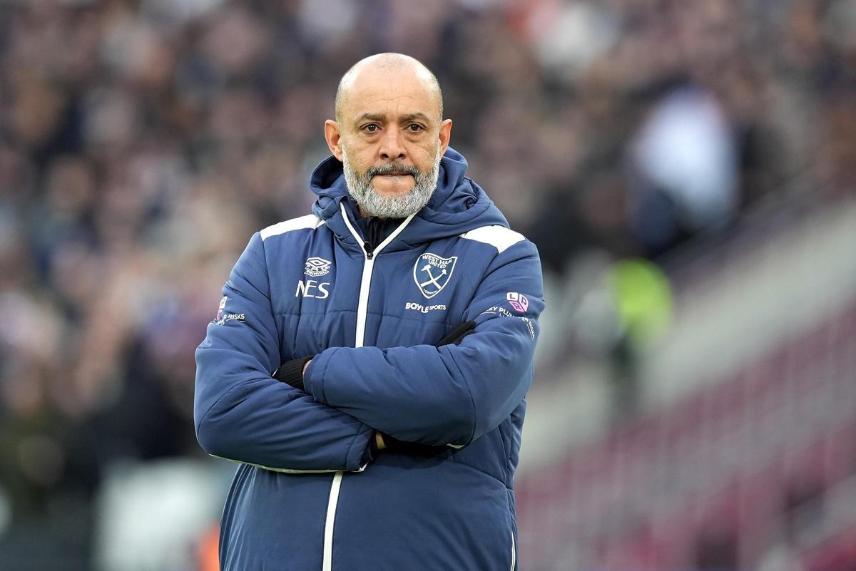 Nuno Espírito Santo, durante un partido del West Ham United esta temporada.