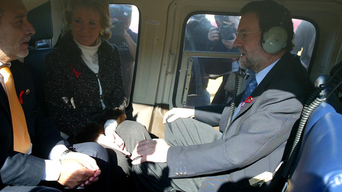 helicoptero rajoy aguirre