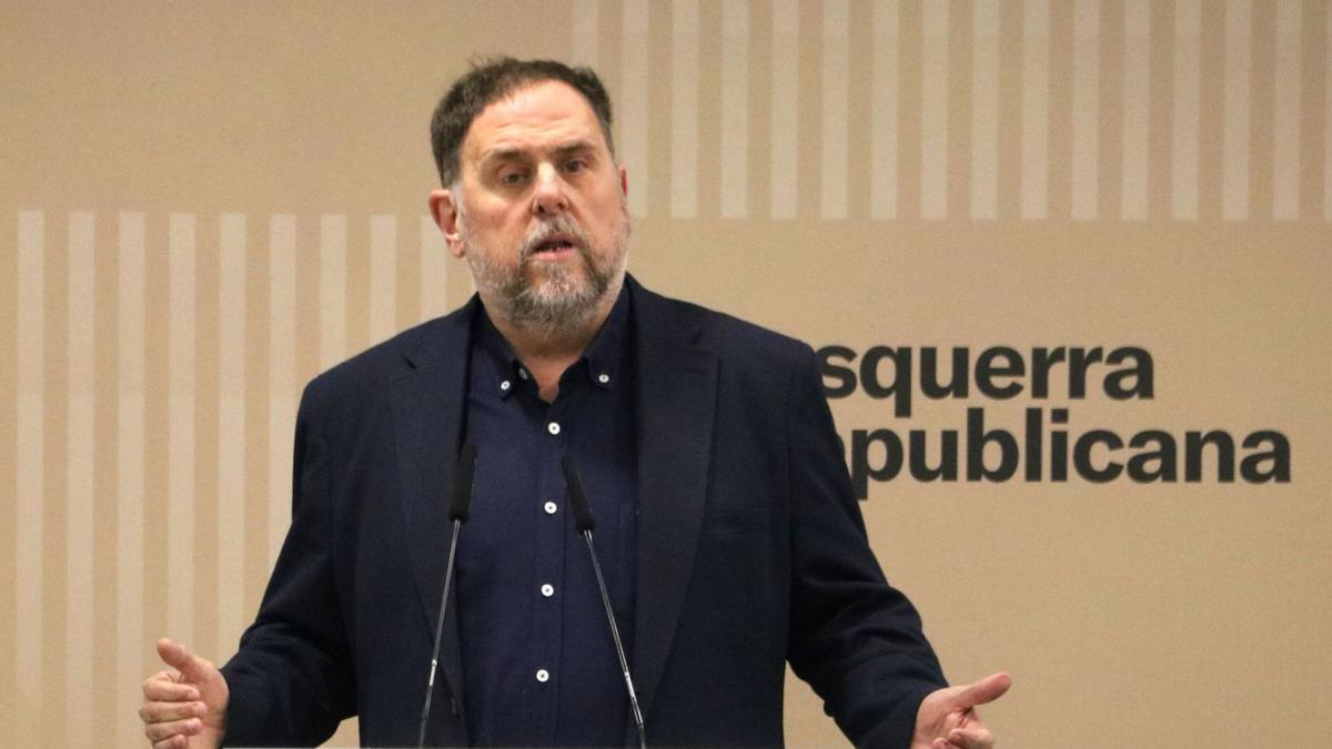 El president d’ERC, Oriol Junqueras, en una imatge d’arxiu.  | PAU CORTINA / ACN