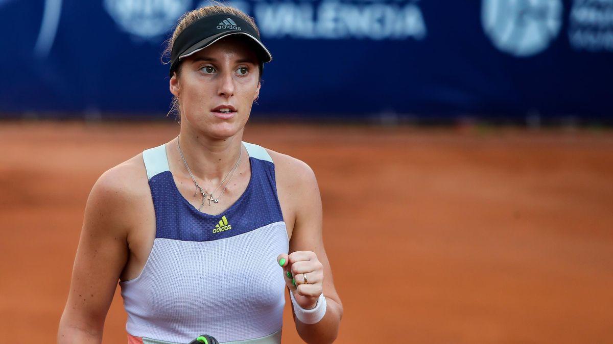 Marina Bassols, durante el WTA de Valencia