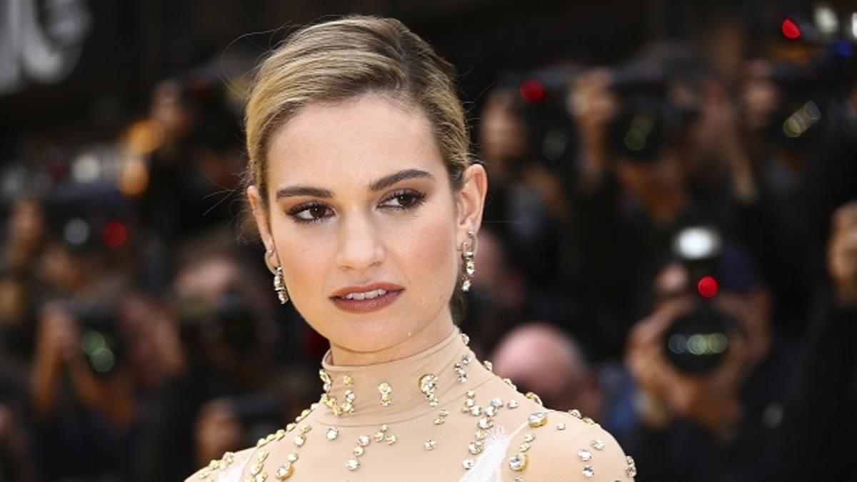 Lily James, durante el preestreno de 'Yesterday' en Londres