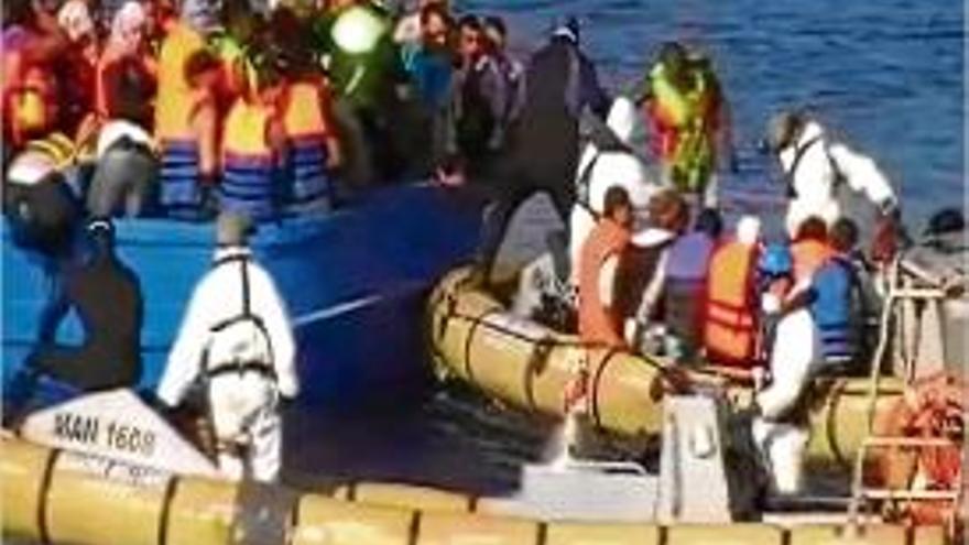 Els rescats d&#039;immigrants són quelcom habitual a les costes de Líbia.