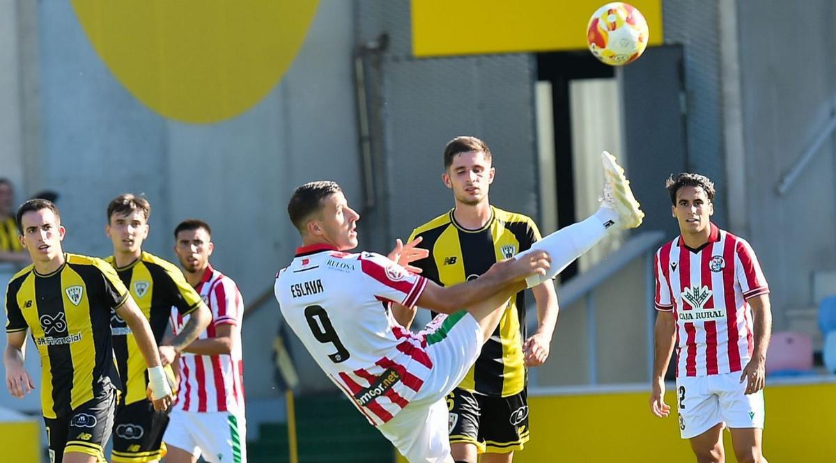 Encuentro entre el Barakaldo y el Zamora en Lasesarre el pasado septiembre.