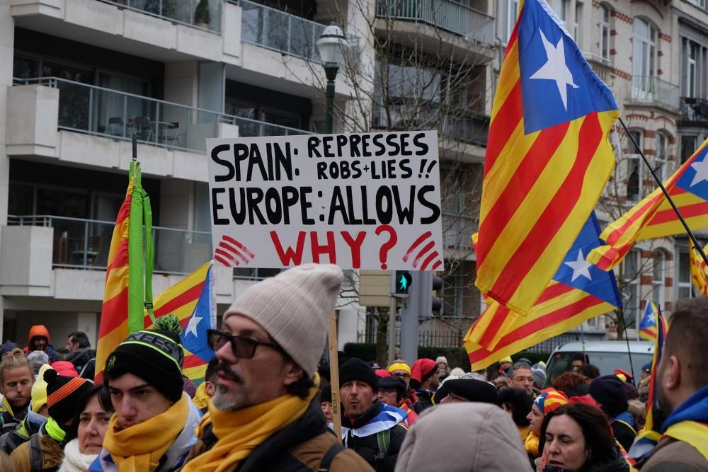 La manifestació de Brussel·les vista des de dins