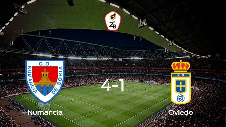 Goleada del Numancia ante el Real Oviedo B (4-1)