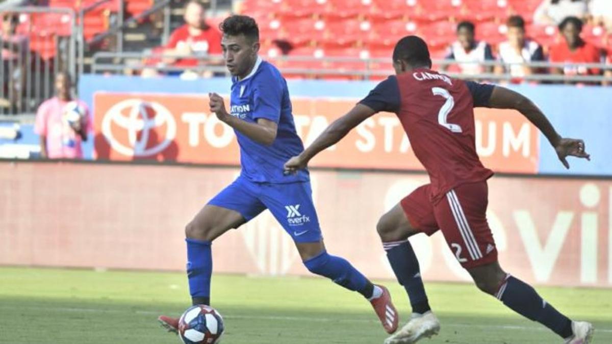 Munir, durante el partido en Dallas