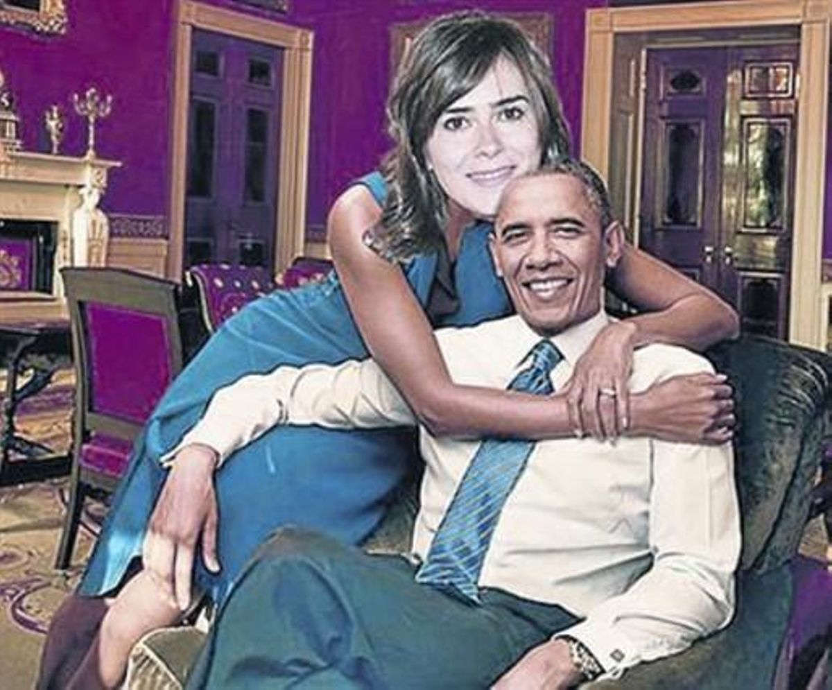 Diversos mems amb Anna Allen: a ’Titanic’, amb Obama, amb el ’petit Nicolás’ i a ’Pulp fiction’.