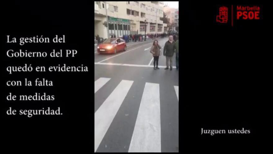 Vídeo de denuncia del PSOE sobre la seguridad en la Cabalgata de Reyes